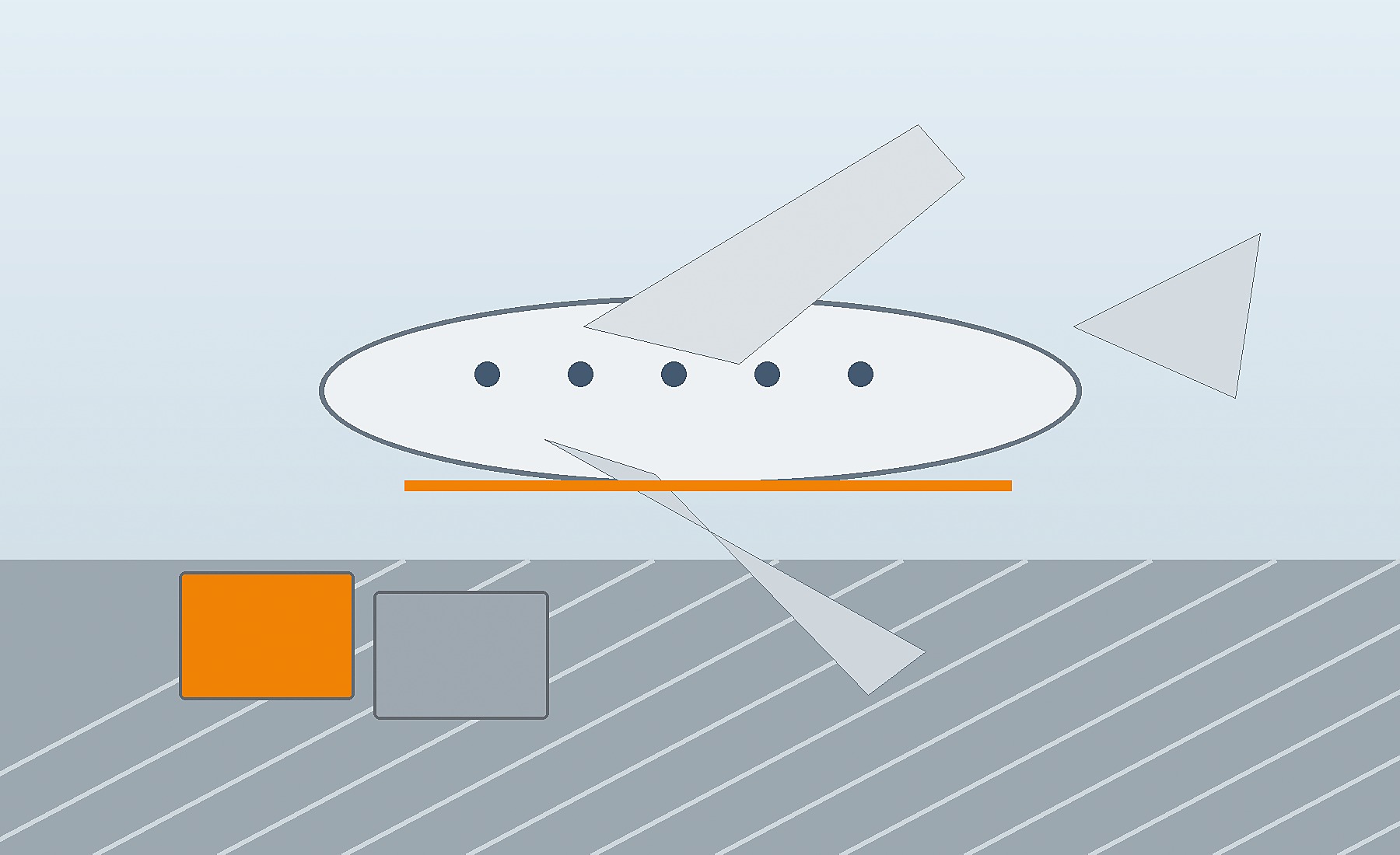 Original cargo aircraft illustration for international air freight planning