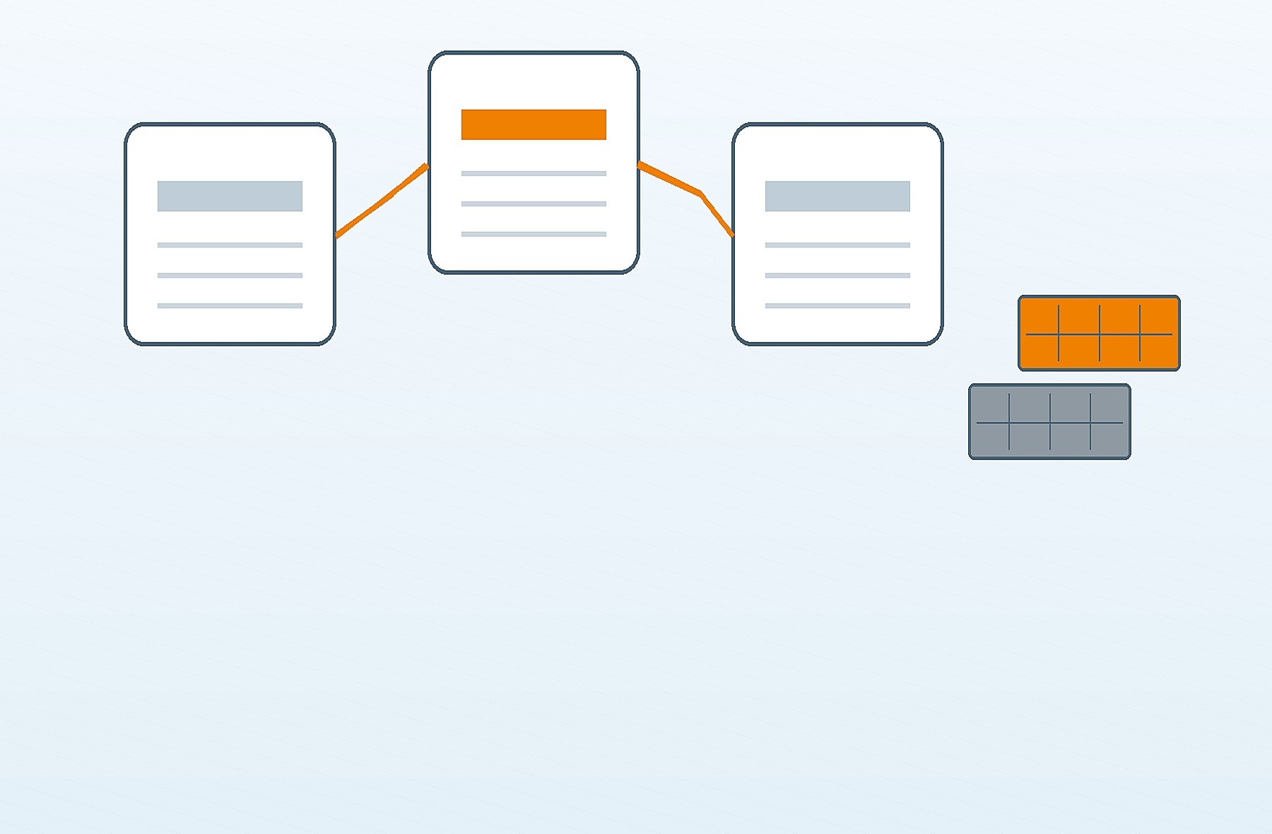 Hand-drawn quote workflow scene with organized shipment documents and planning interface